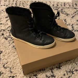 UGG CROFT EXOTIC VELVET BLACK SNEAKERS